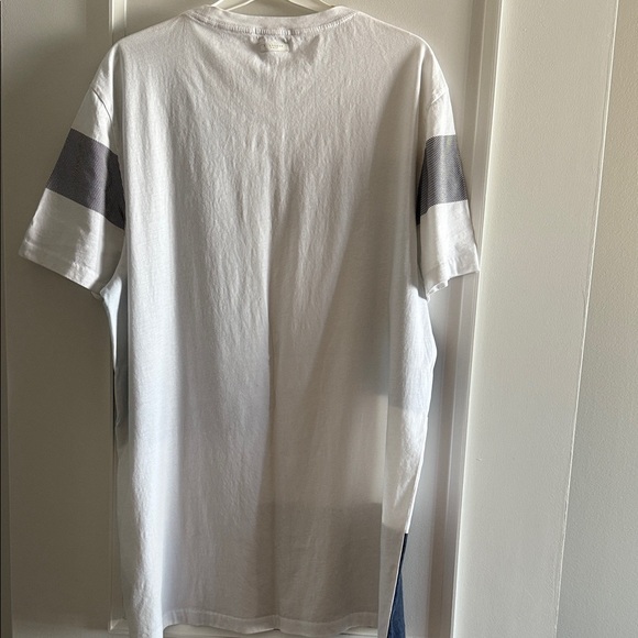 Burberry Blue and Gray Block Men's Cotton T-Shirt sz XXL worn few times - Picture 4 of 5